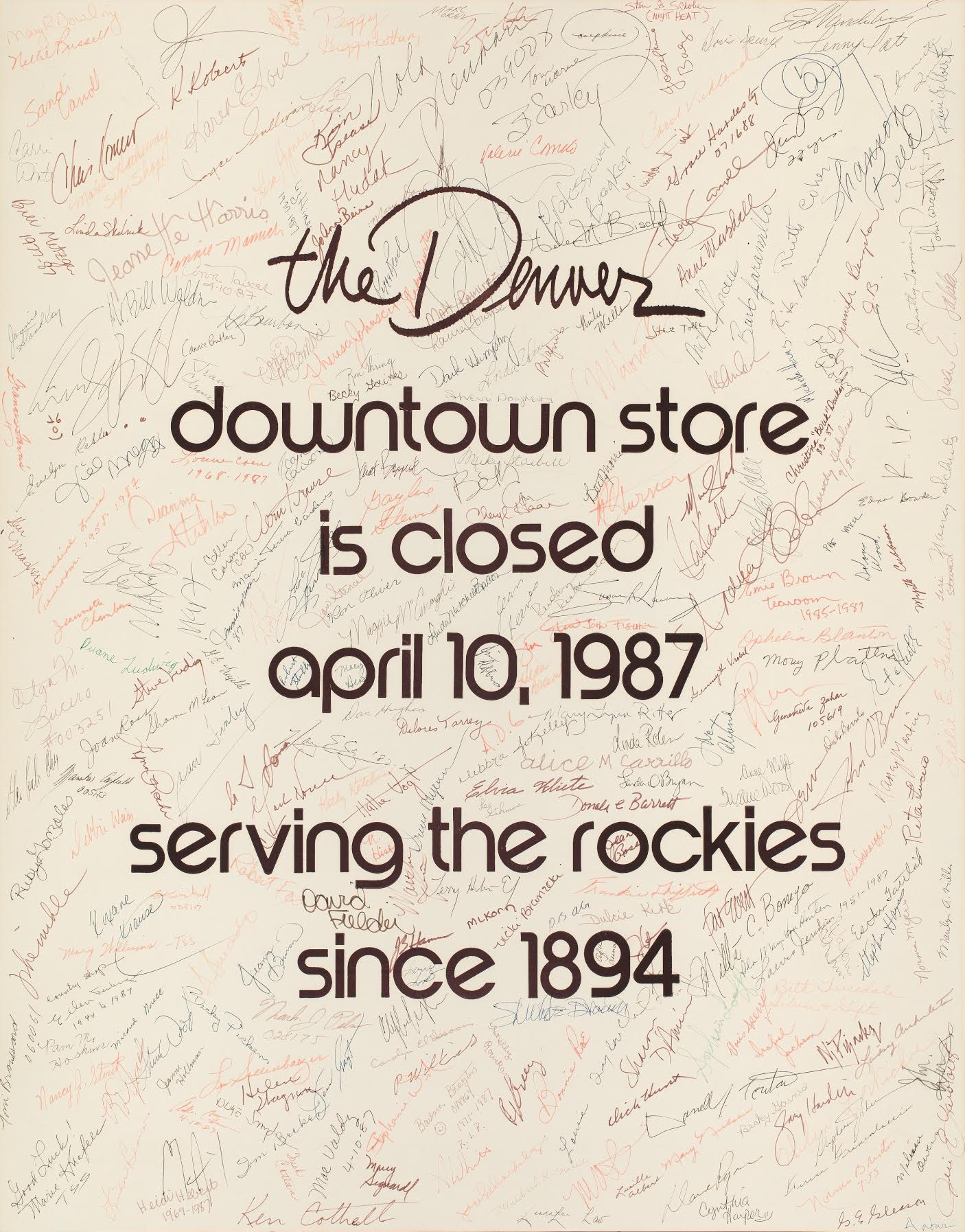 Photo: Denver Dry Goods Store Closes 1980s