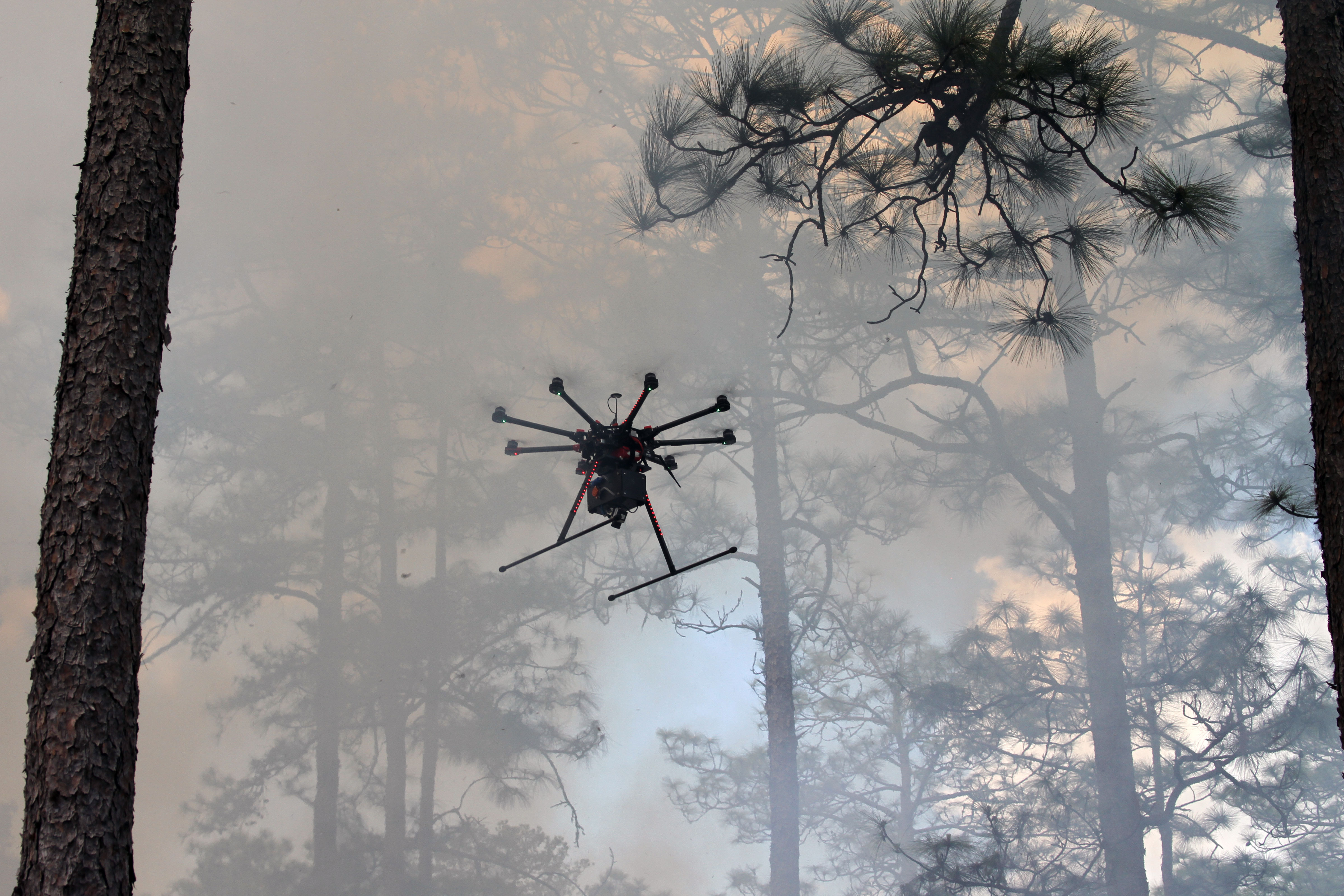 Photo: Drone Flys Through Smoke Plume - USGS