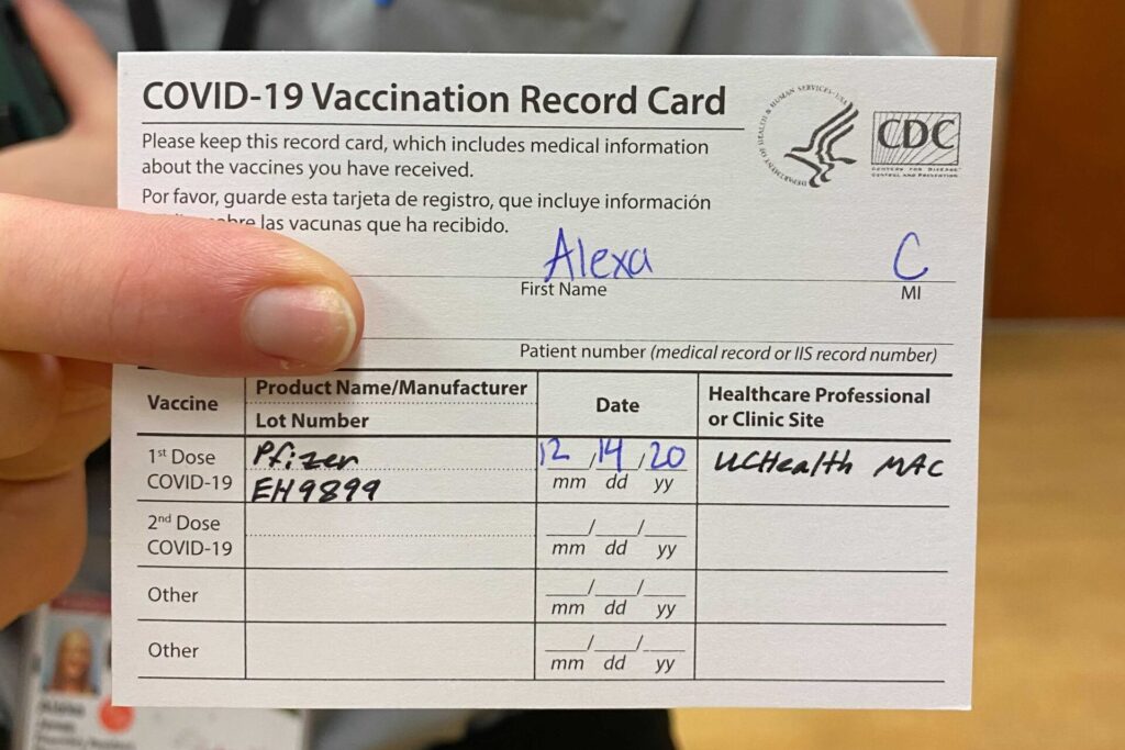 covid vaccination card hipaa