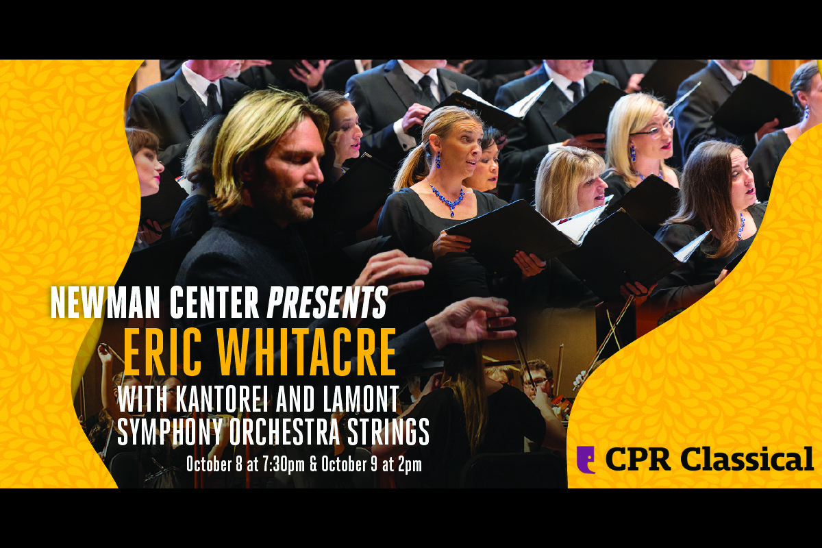 WIN TICKETS from CPR Classical to Eric Whitacre with Kantorei at the