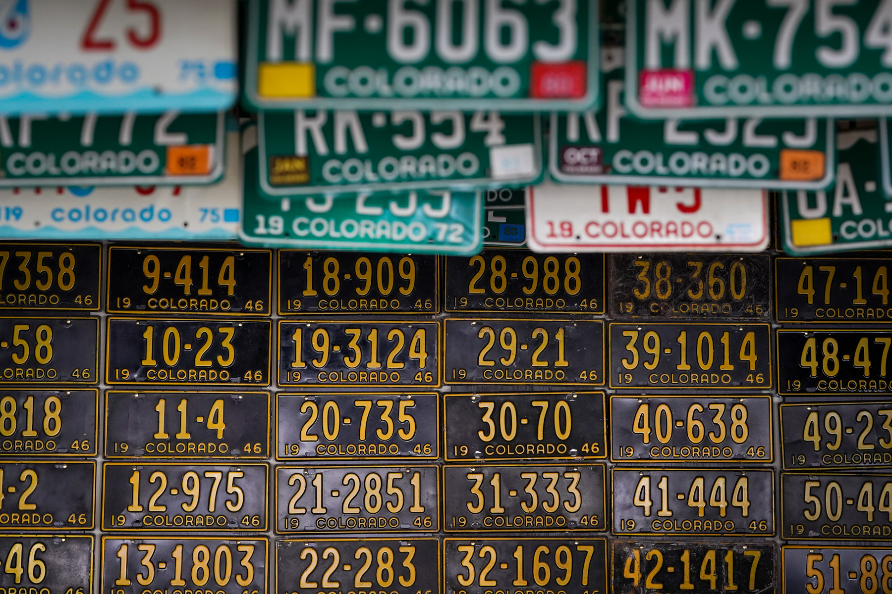 What’s with all those black license plates in Colorado? Colorado