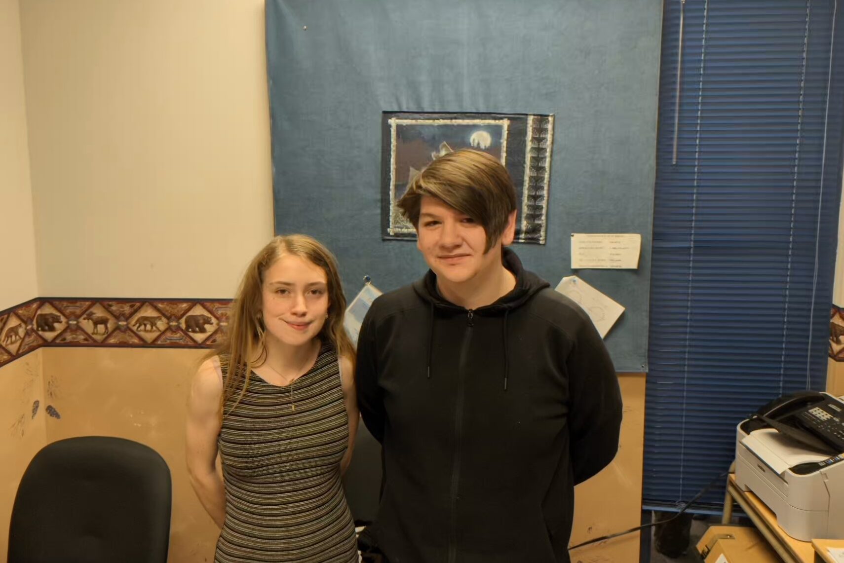 Cedaredge High School students Alexia Funk, left, and Damien Altamirano.