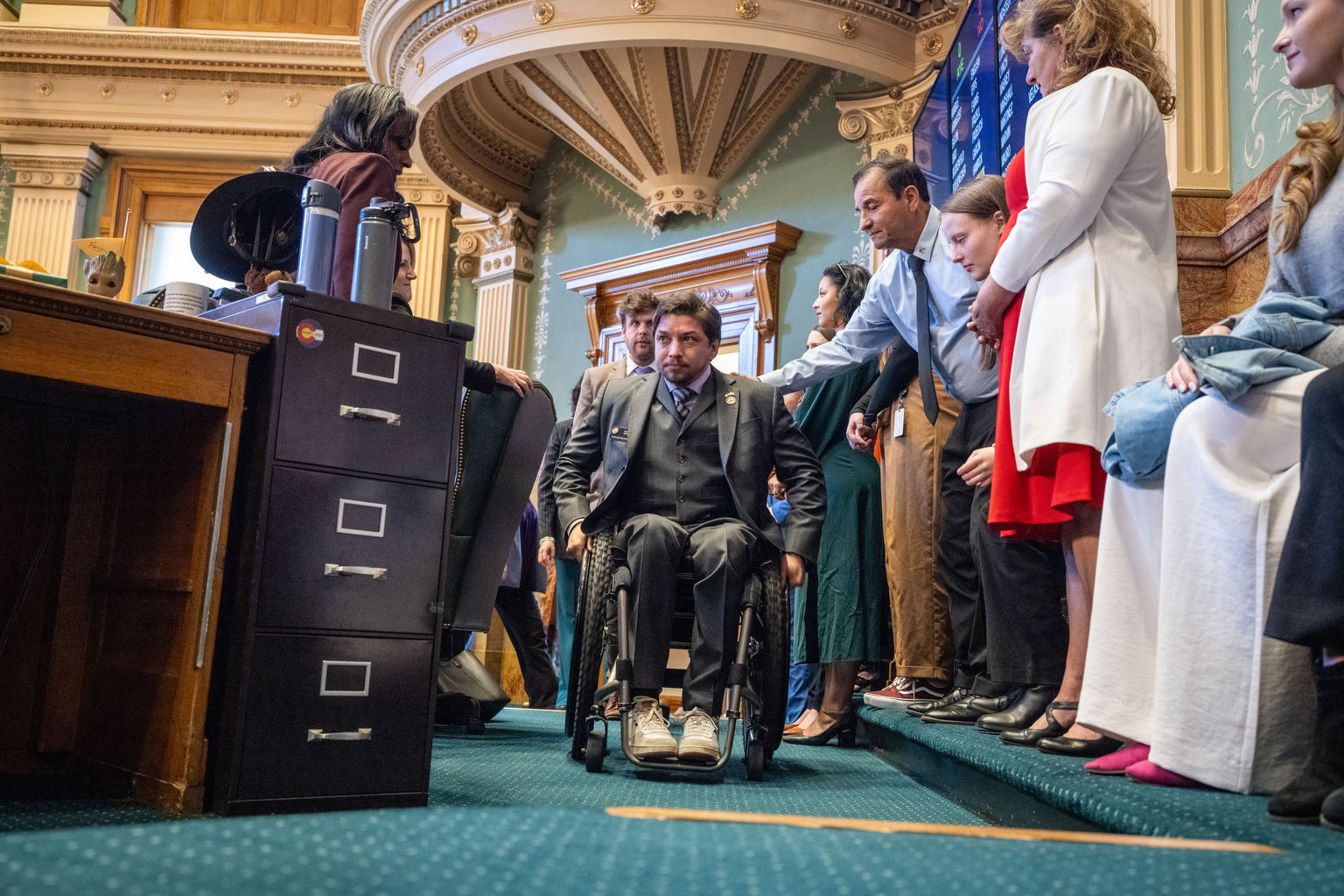 Colorado's first lawmaker to use a wheelchair won't seek