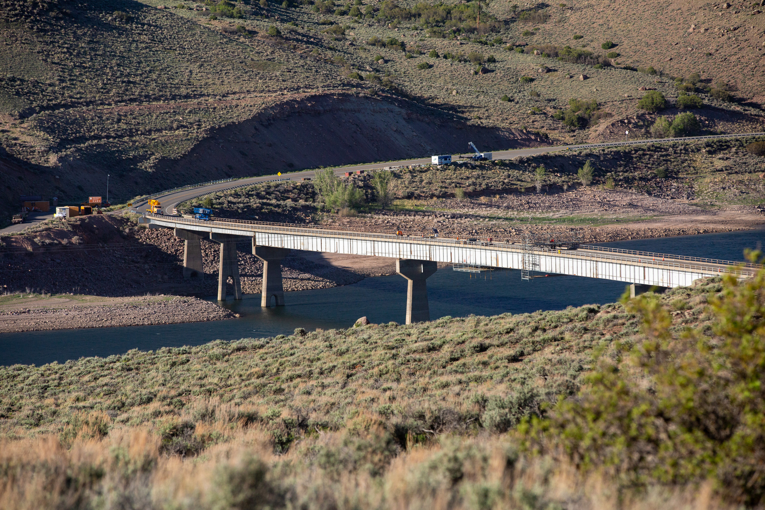 U.S. 50 bridge over Blue Mesa Reservoir fully reopens