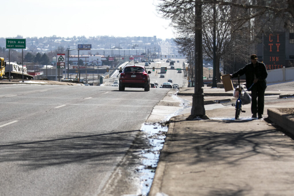 Federal Boulevard runs through Westminster. Feb. 13, 2025.