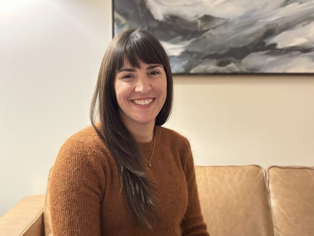 Woman smiling at the camera