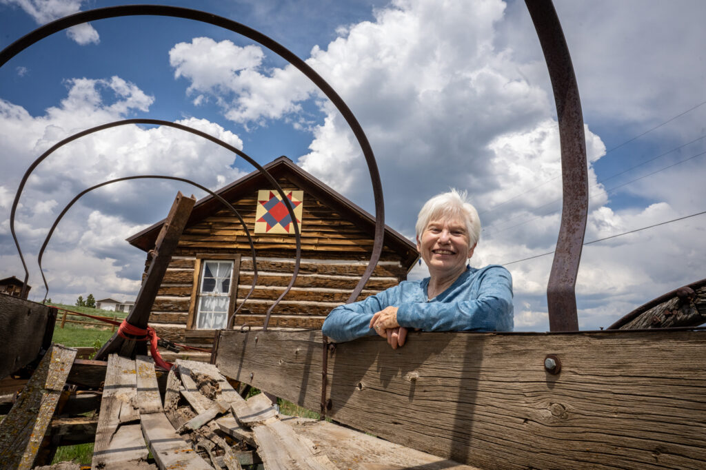 Red Feather Historical Society President Pat Clemens