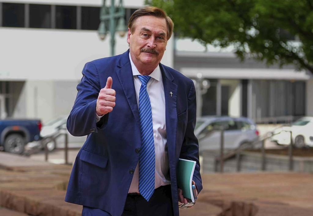 On the stand for his defamation trial, Mike Lindell sticks by false claims about the 2020 election