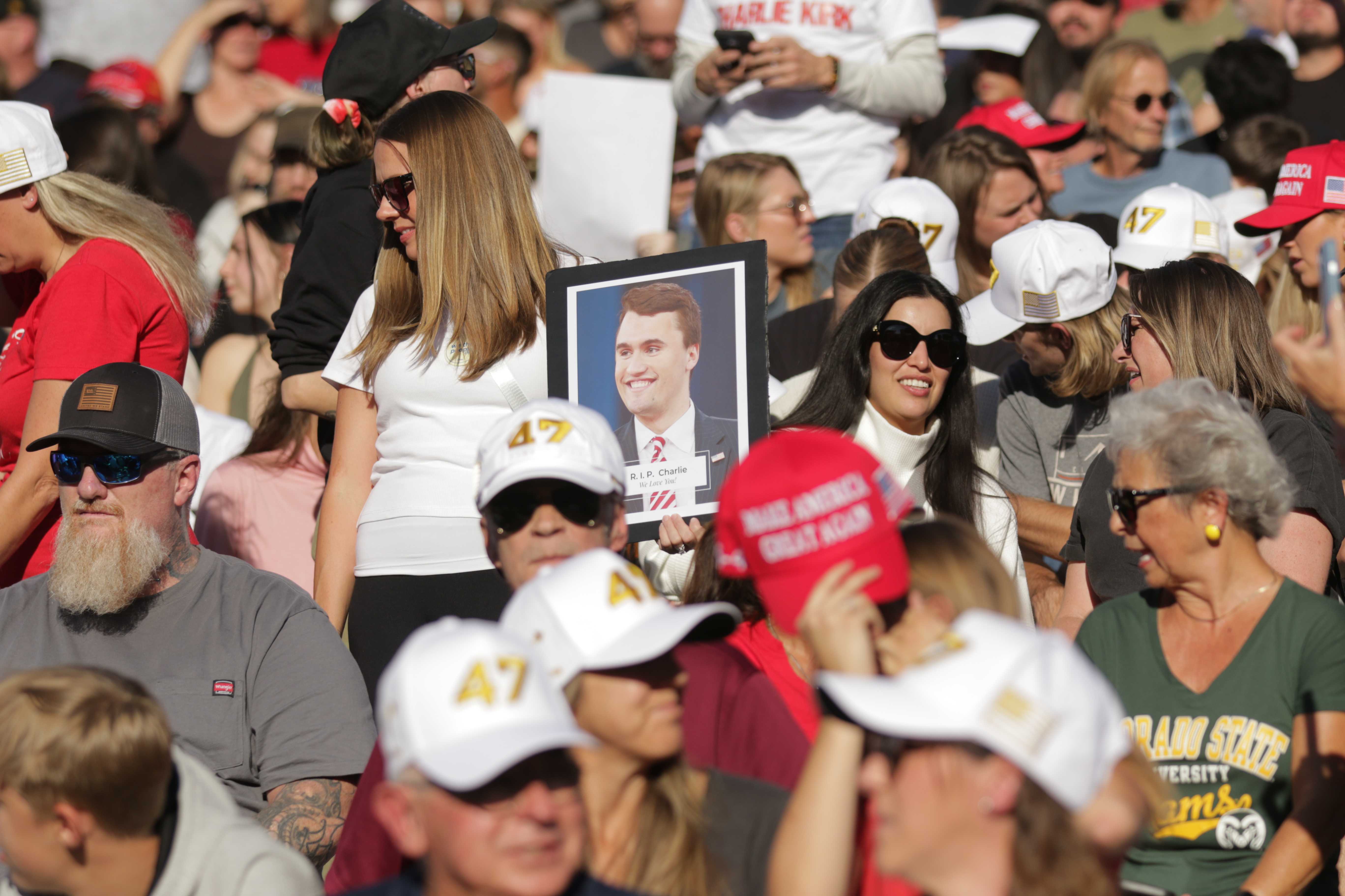 Thousands attend Turning Point vigil for Charlie Kirk at Colorado State University