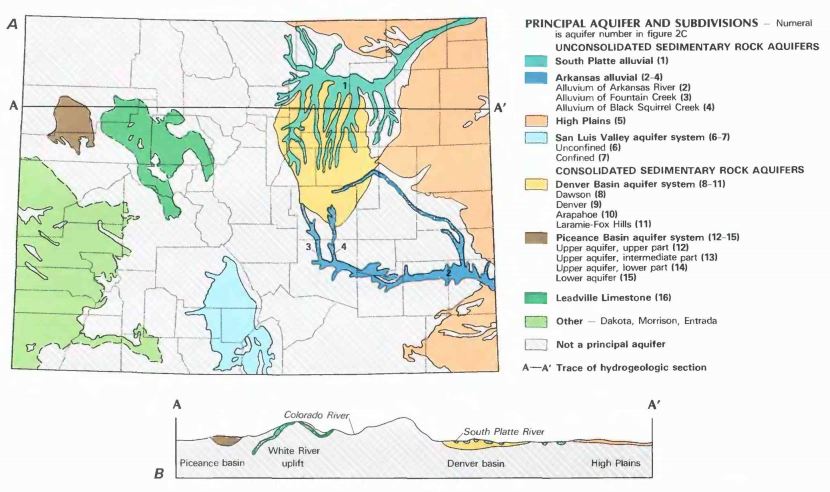 Map of Colorado’s Principal Aquifers