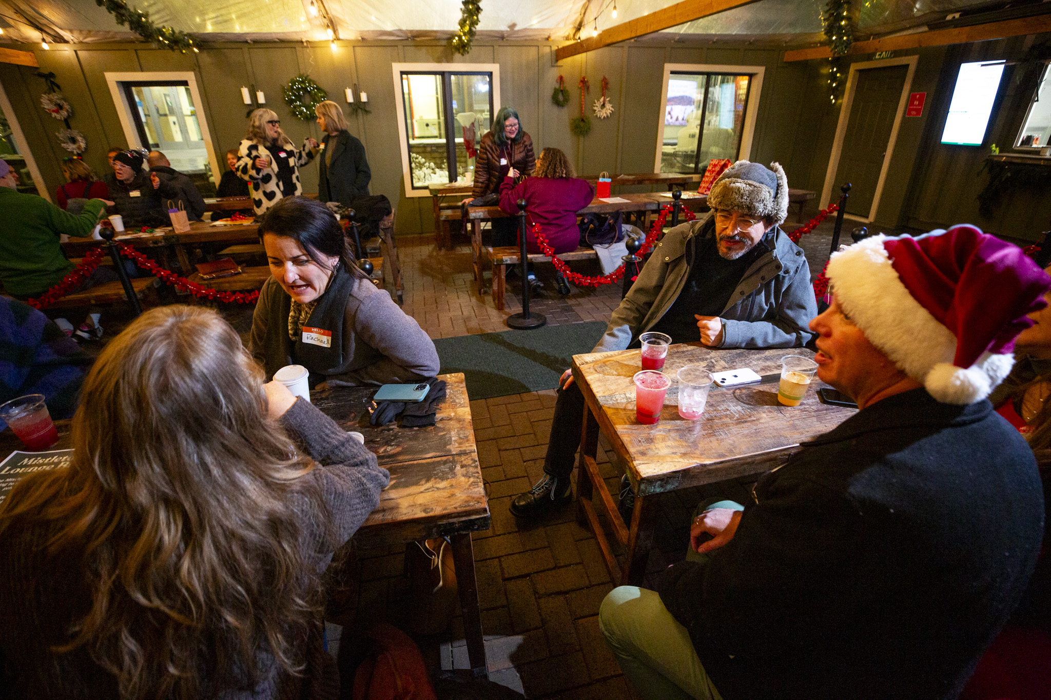 Indie 102.3&#039;s Indie Insiders holiday party and record swap. Dec. 3, 2025.