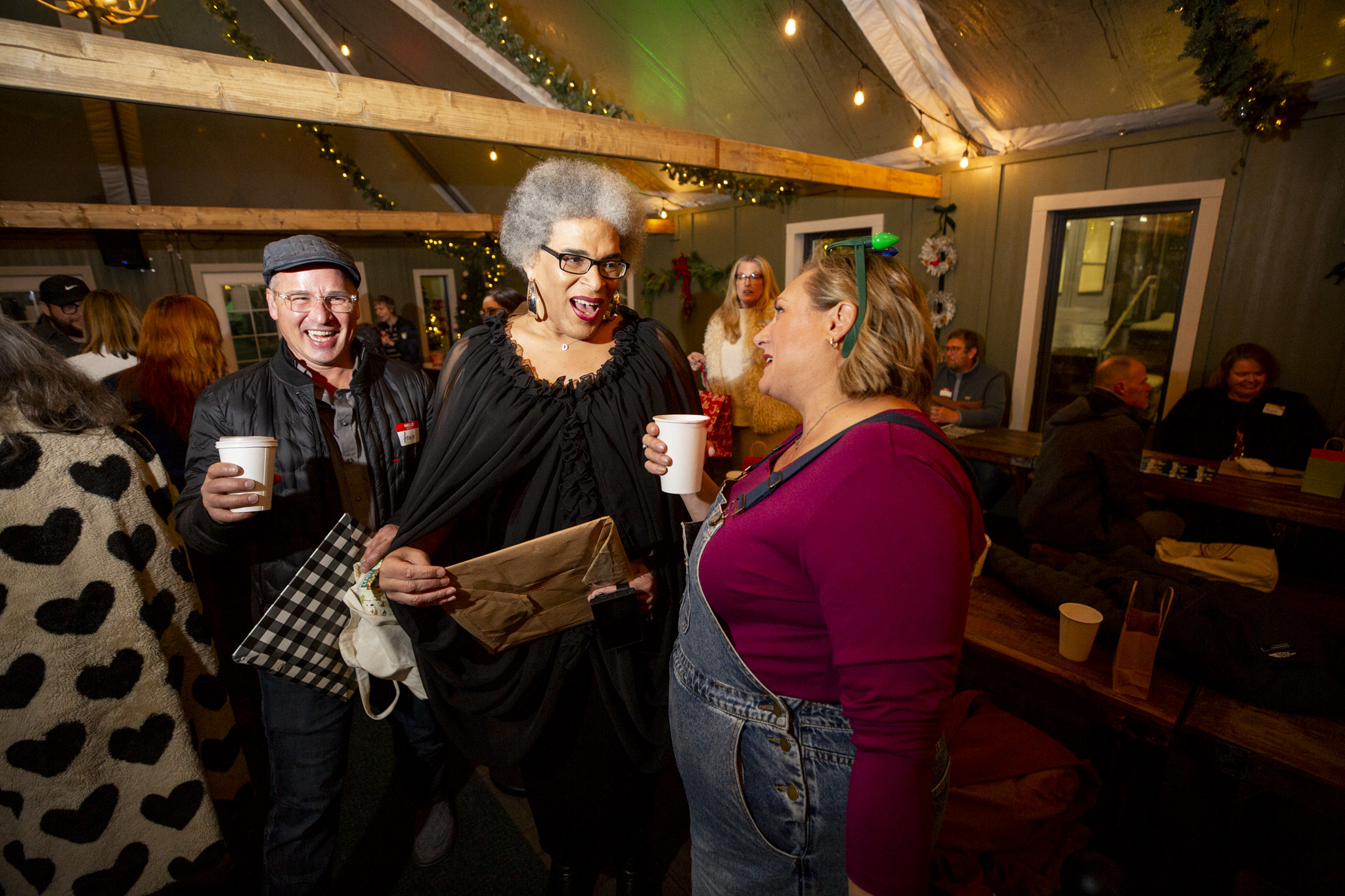 Indie 102.3&#039;s Indie Insiders holiday party and record swap. Dec. 3, 2025.