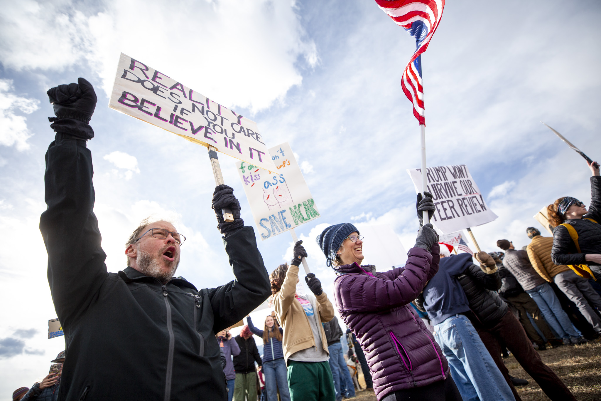 Hundreds protest Trump’s move to dismantle NCAR, a premier climate and weather hub