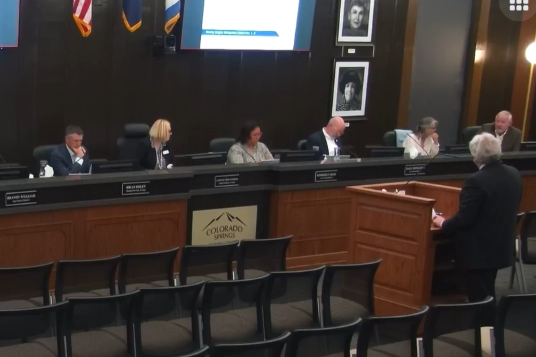 Colorado Springs councilwoman reprimanded for statements made after colleague walked out of meeting