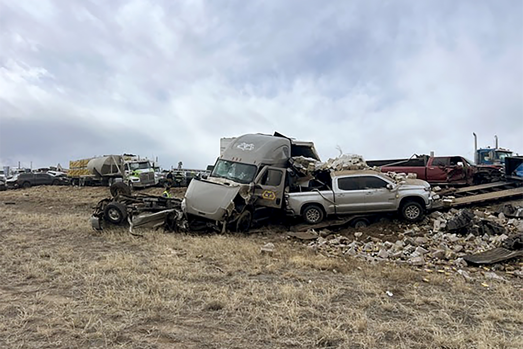 Four dead after multi-vehicle crash on I-25 in Pueblo. Interstate remains closed