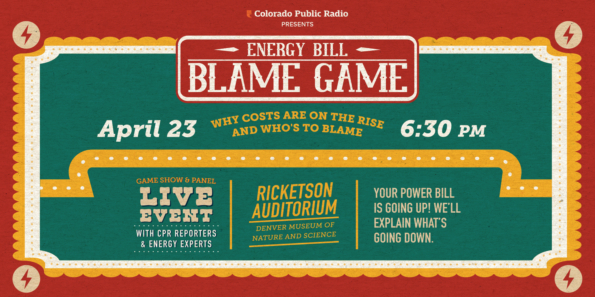 Energy Bill Blame Game Flyer