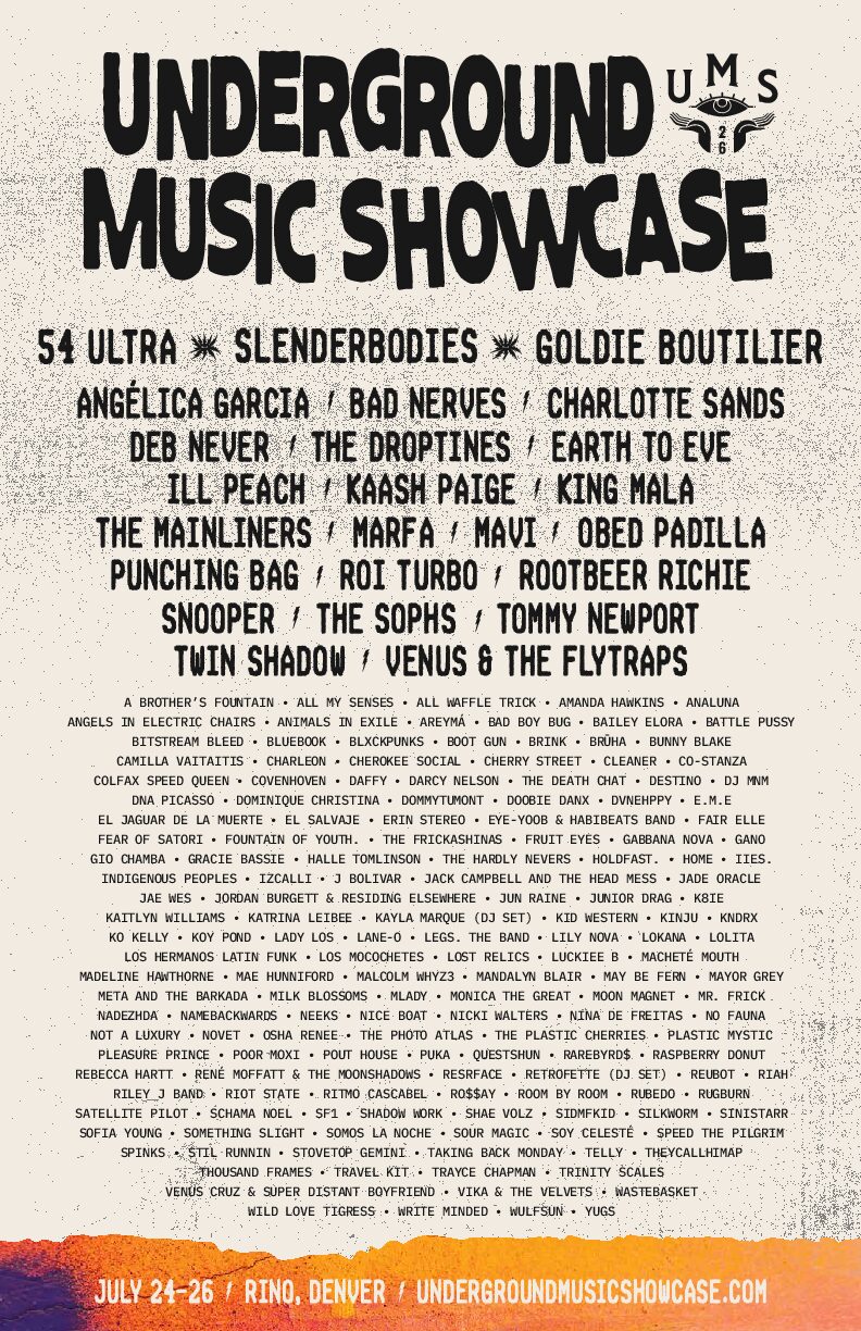 The Underground Music Showcase Lineup Has Arrived