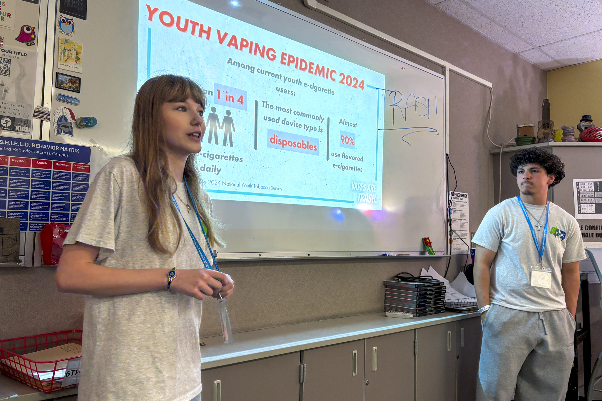 Colorado students educate classmates about the risks of nicotine with help from vaping settlement money