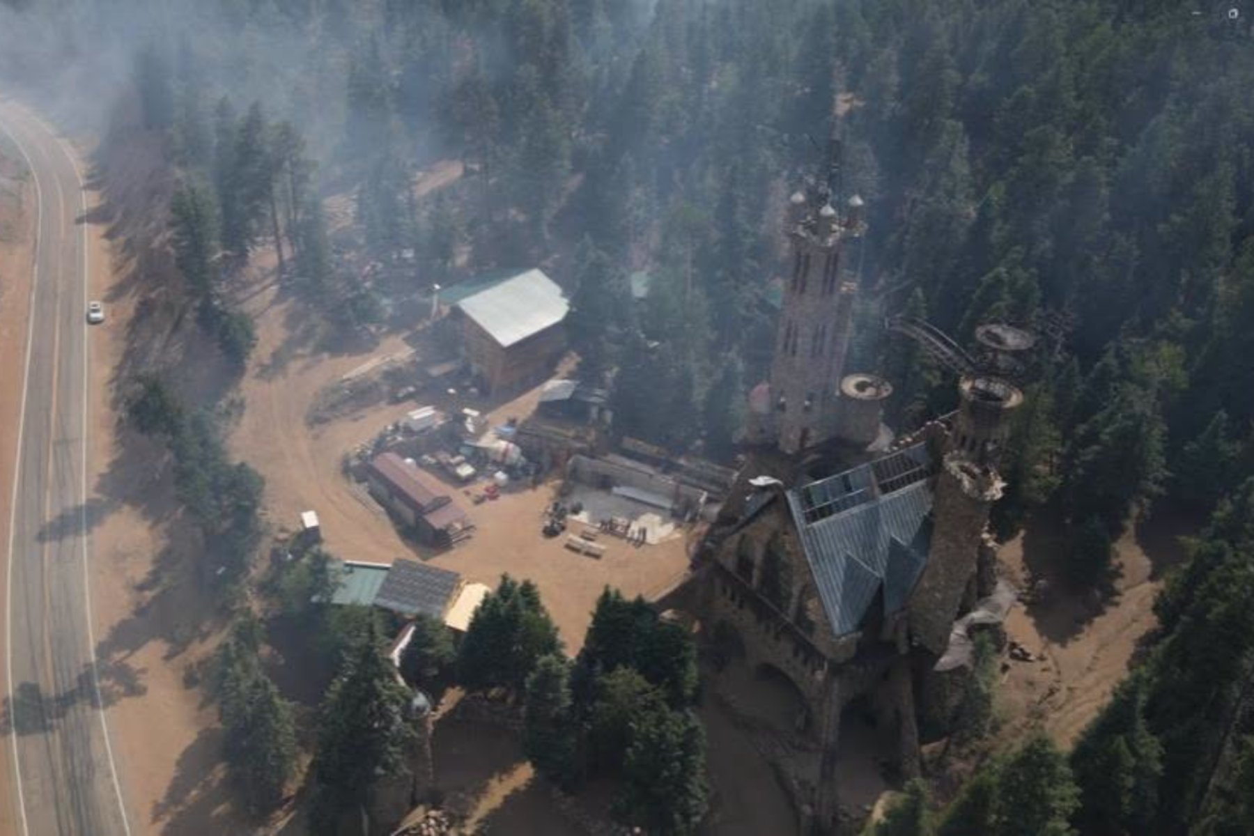 Bishop Castle is still standing amid the Aspen Acres fire